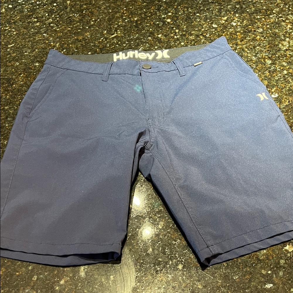 New. Blue Hurley shorts. 32